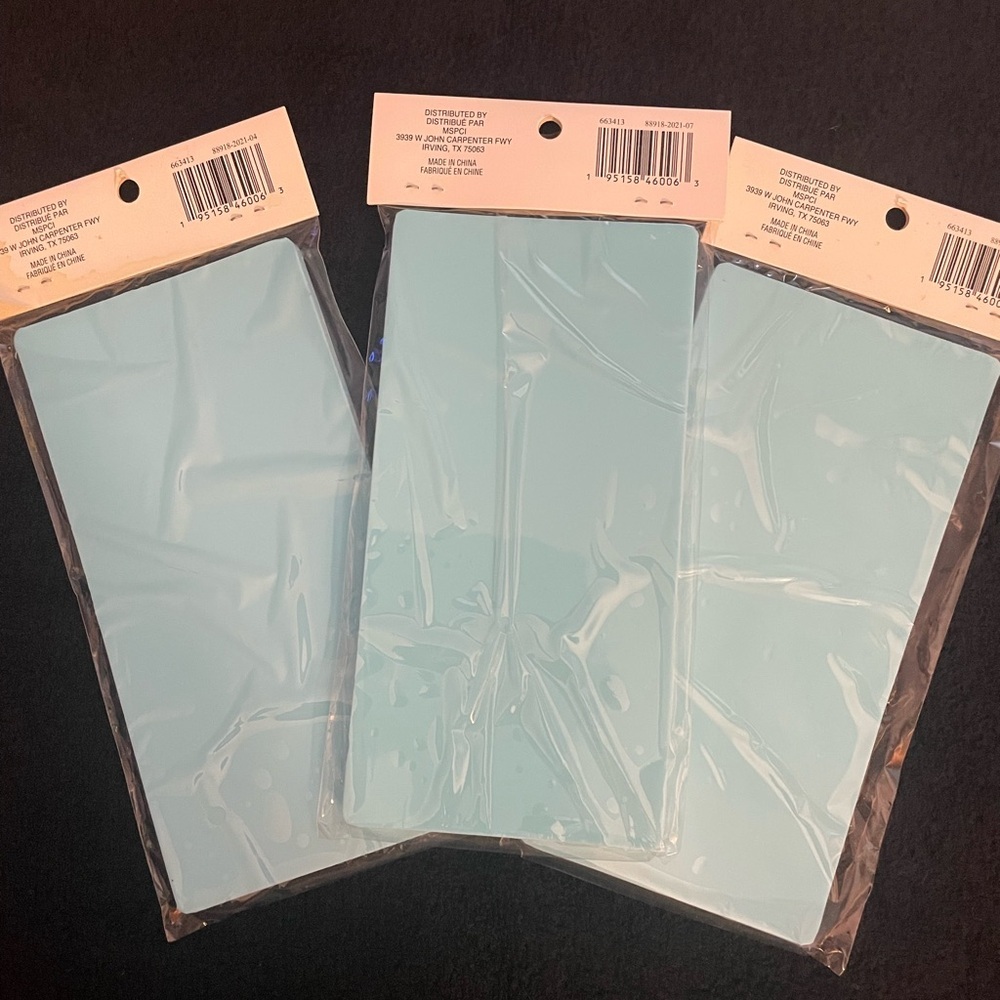 NIP Lot of 3 Celebrate It Blue Wave Embossing Silicone Mold - Picture 5 of 6